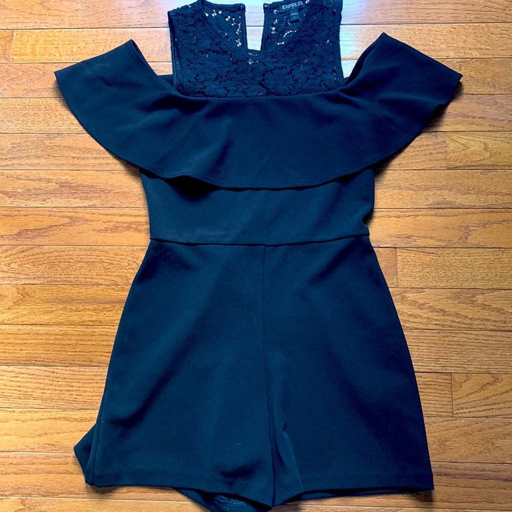 Cold shoulder romper